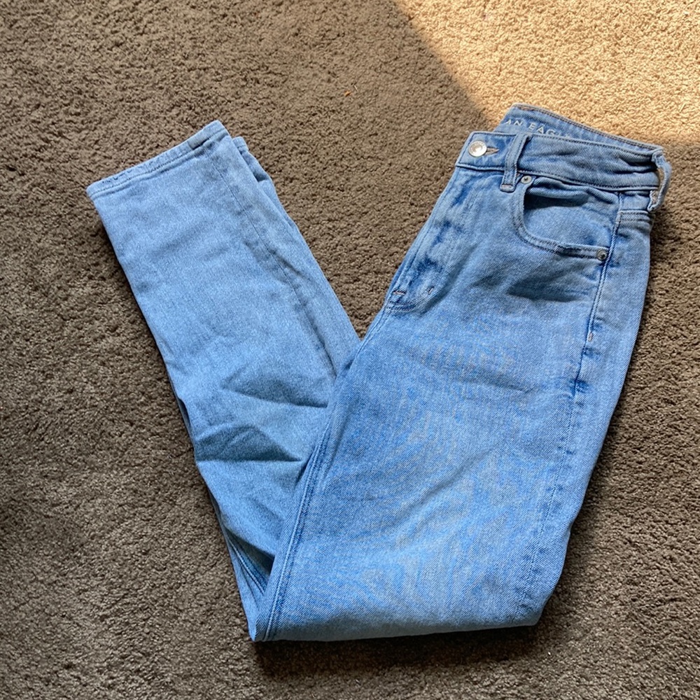 american eagle straight stretch jeans